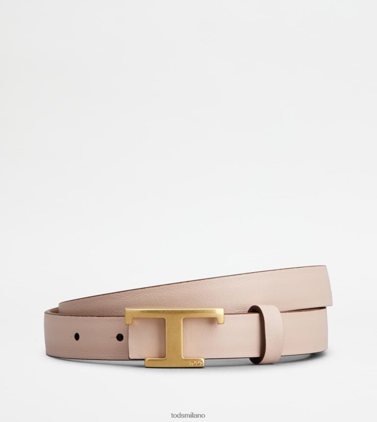 donnemarrone/rosa Tod's cintura reversibile in pelle P66X8B246