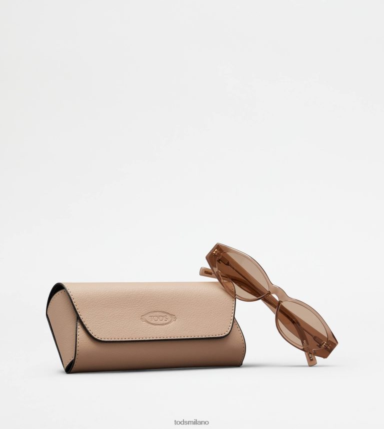 donnebeige Tod's occhiali da sole ovali P66X8B527