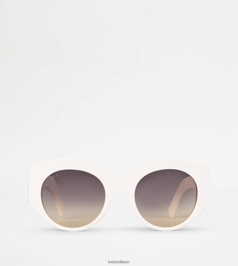 donnebianco Tod's occhiali da sole rotondi P66X8B529