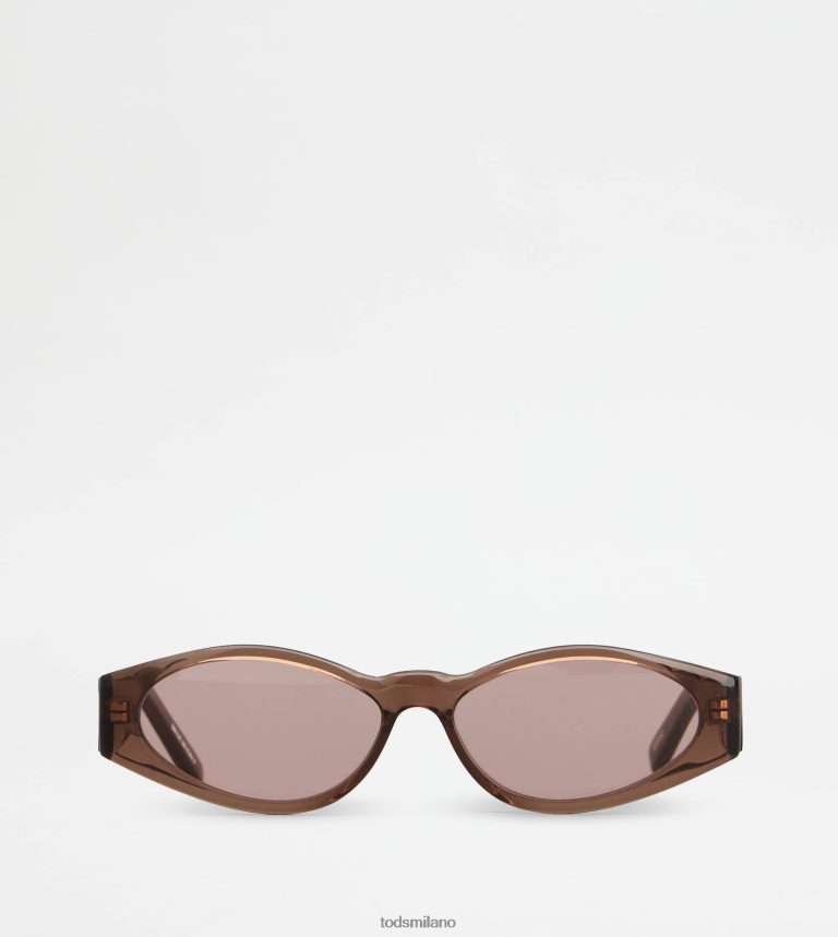 donnemarrone Tod's occhiali da sole ovali P66X8B526