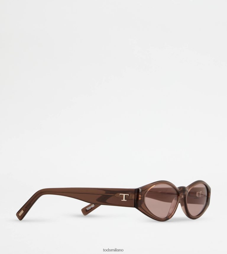 donnemarrone Tod's occhiali da sole ovali P66X8B526