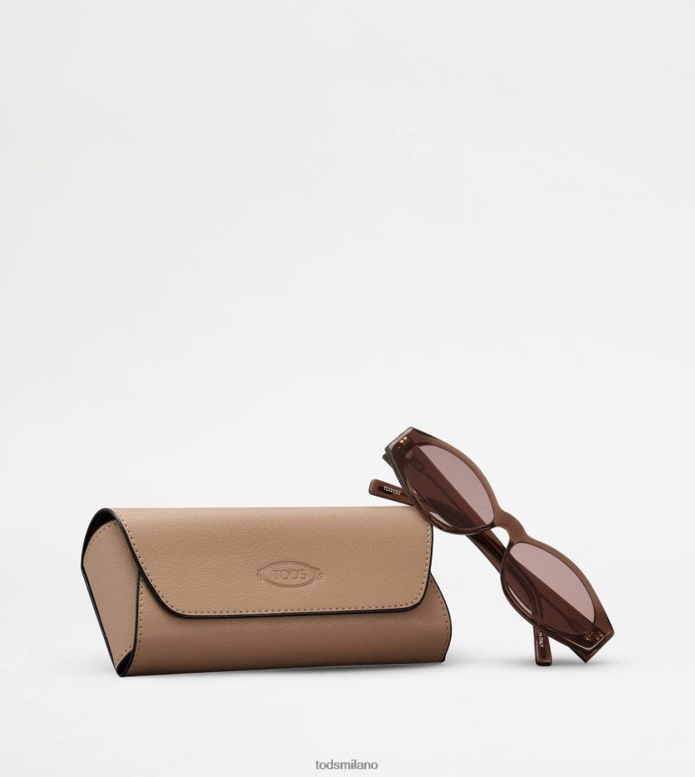 donnemarrone Tod's occhiali da sole ovali P66X8B526