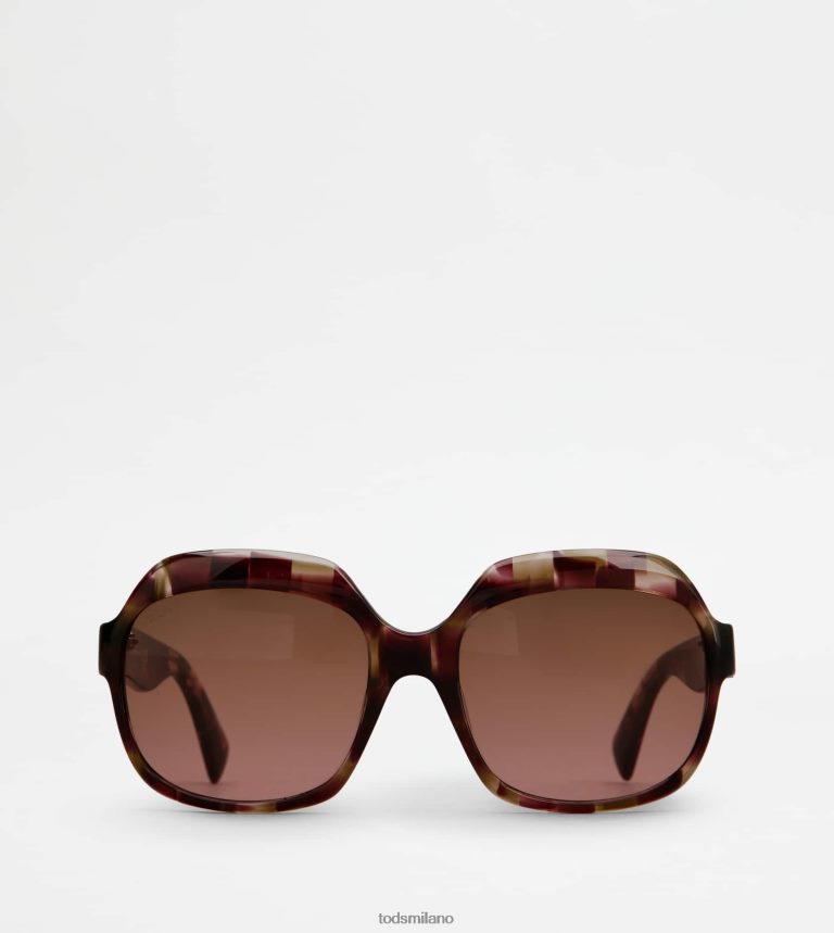 donnemarrone Tod's occhiali da sole oversize P66X8B539