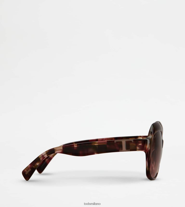donnemarrone Tod's occhiali da sole oversize P66X8B539