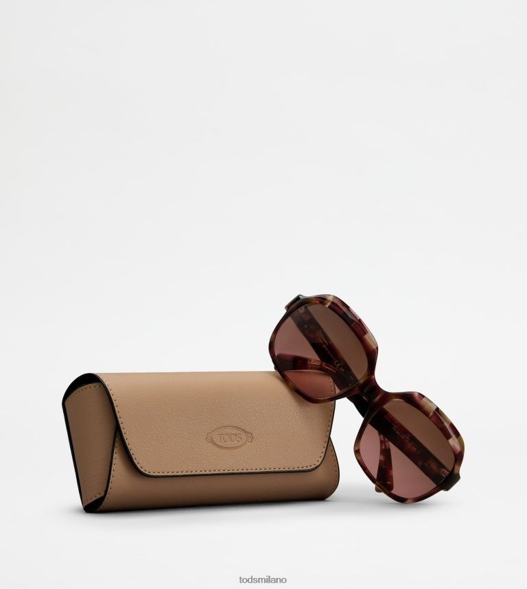 donnemarrone Tod's occhiali da sole oversize P66X8B539