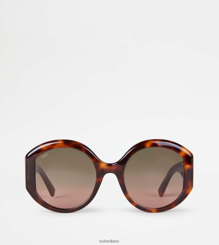 donnemarrone Tod's occhiali da sole rotondi P66X8B530