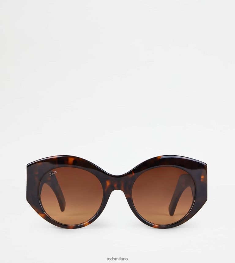 donnemarrone Tod's occhiali da sole rotondi P66X8B532