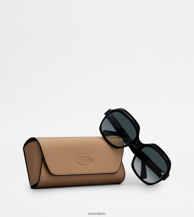 donnenero Tod's occhiali da sole oversize P66X8B538