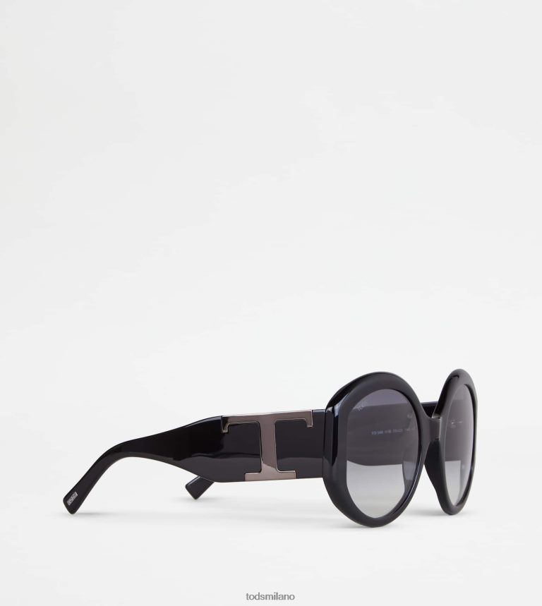 donnenero Tod's occhiali da sole rotondi P66X8B531