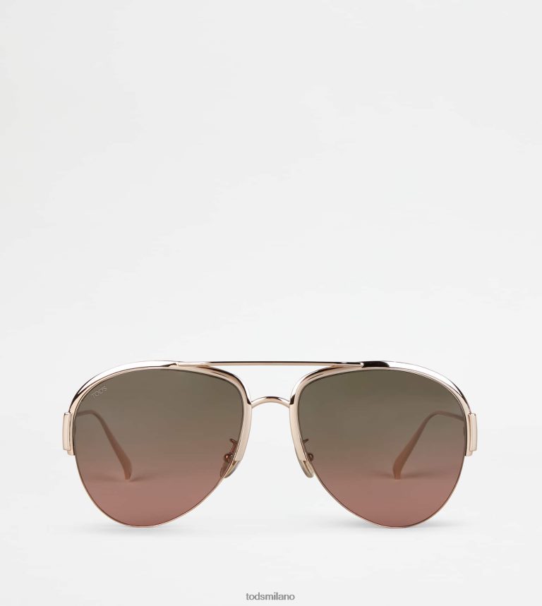 donneoro Tod's occhiali da sole da pilota P66X8B522