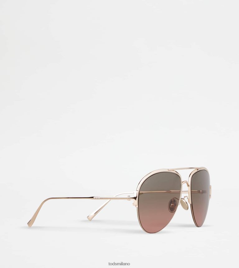 donneoro Tod's occhiali da sole da pilota P66X8B522