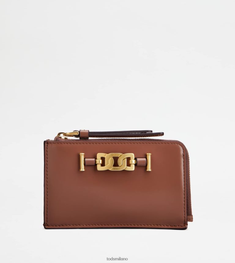 donnemarrone Tod's astuccio portachiavi Kate in pelle P66X8B496