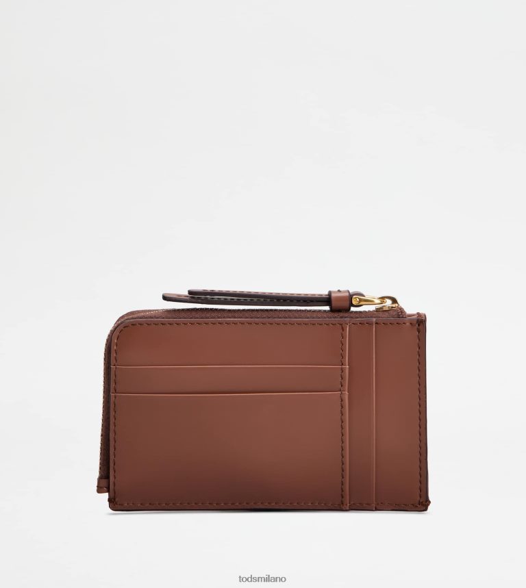 donnemarrone Tod's astuccio portachiavi Kate in pelle P66X8B496