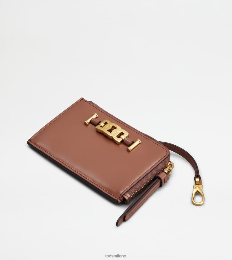 donnemarrone Tod's astuccio portachiavi Kate in pelle P66X8B496