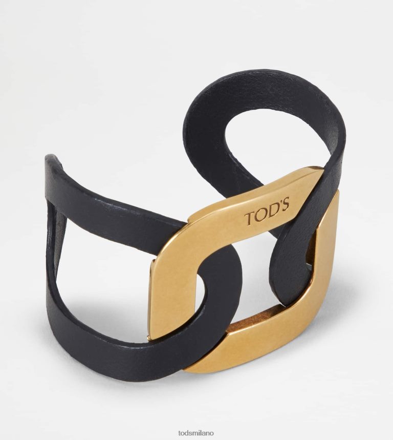 donneoro/nero Tod's braccialetto a catena P66X8B520