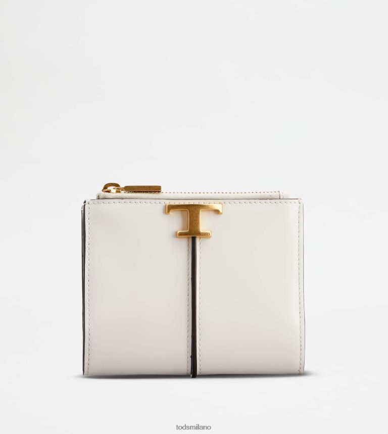 donnebianco Tod's t portafoglio senza tempo in pelle P66X8B473