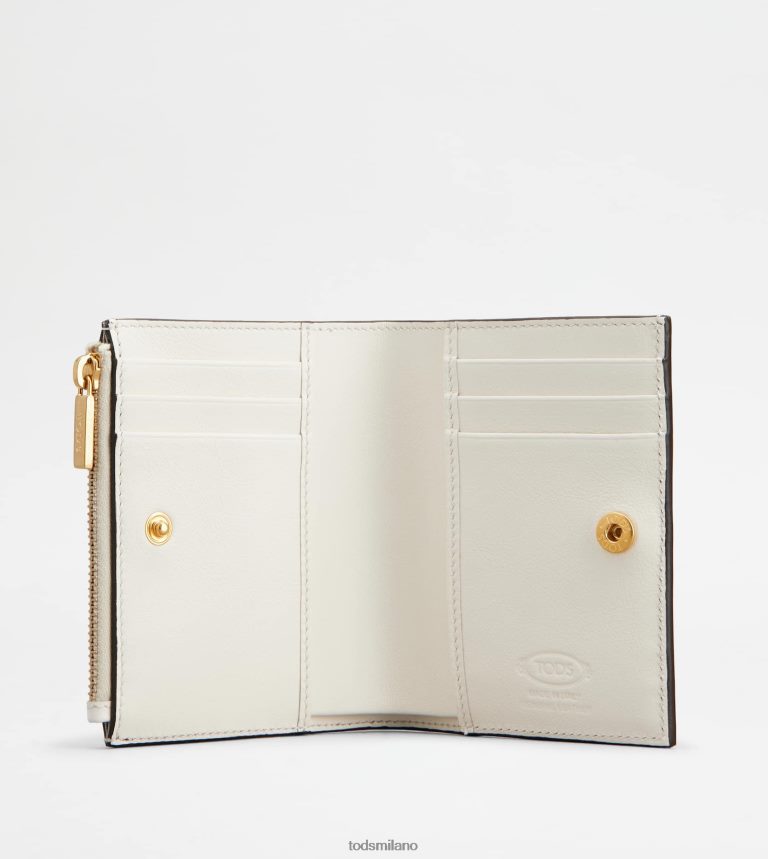 donnebianco Tod's t portafoglio senza tempo in pelle P66X8B473