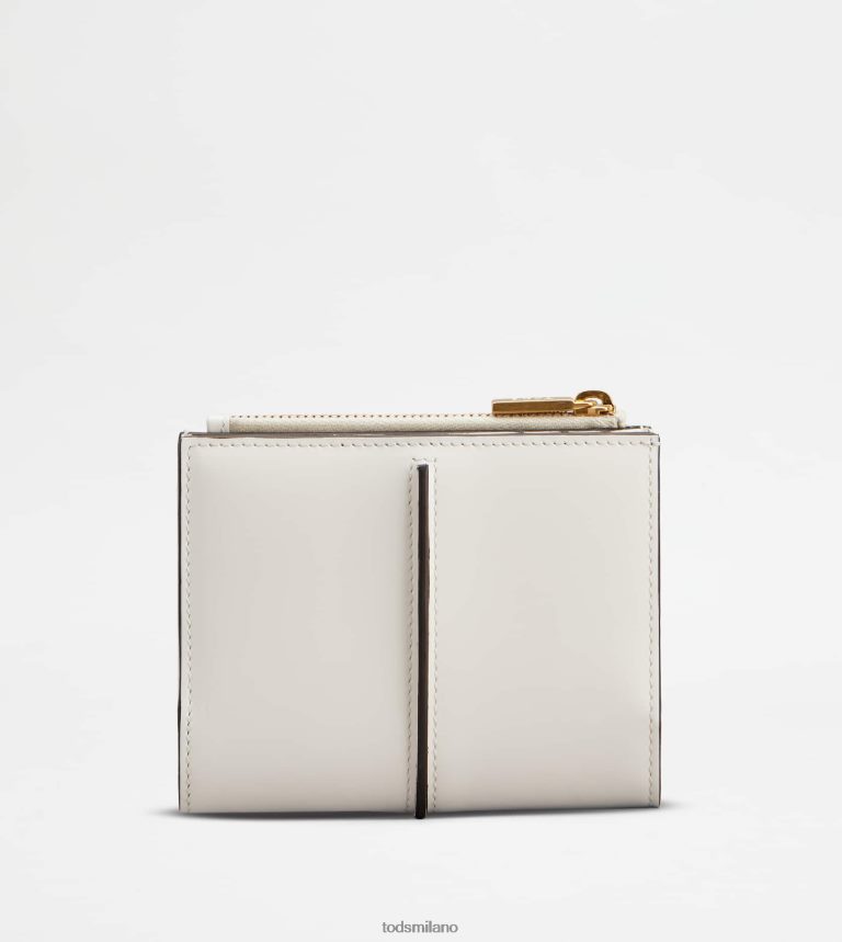 donnebianco Tod's t portafoglio senza tempo in pelle P66X8B473