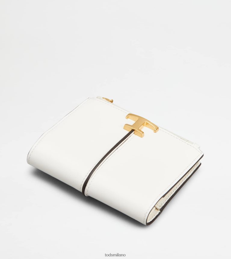 donnebianco Tod's t portafoglio senza tempo in pelle P66X8B473