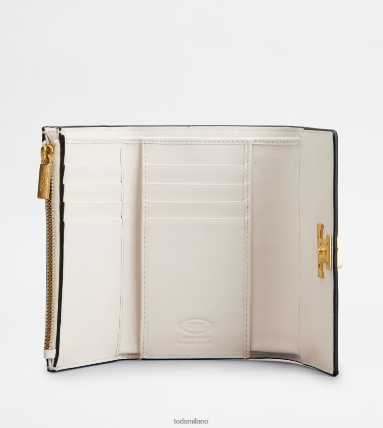 donnebianco Tod's t portafoglio senza tempo in pelle P66X8B476