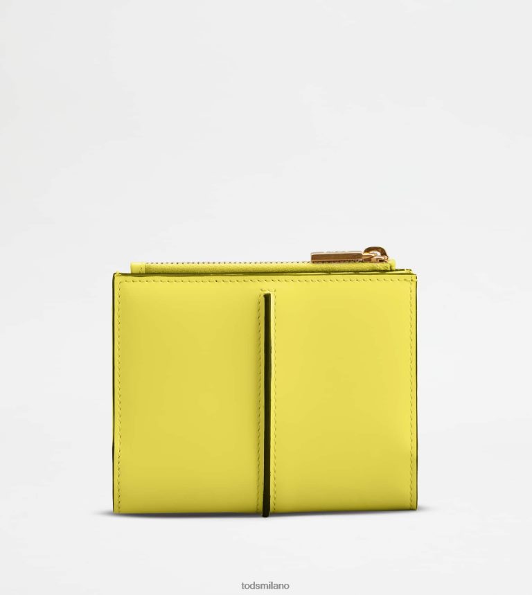 donnegiallo Tod's t portafoglio senza tempo in pelle P66X8B477