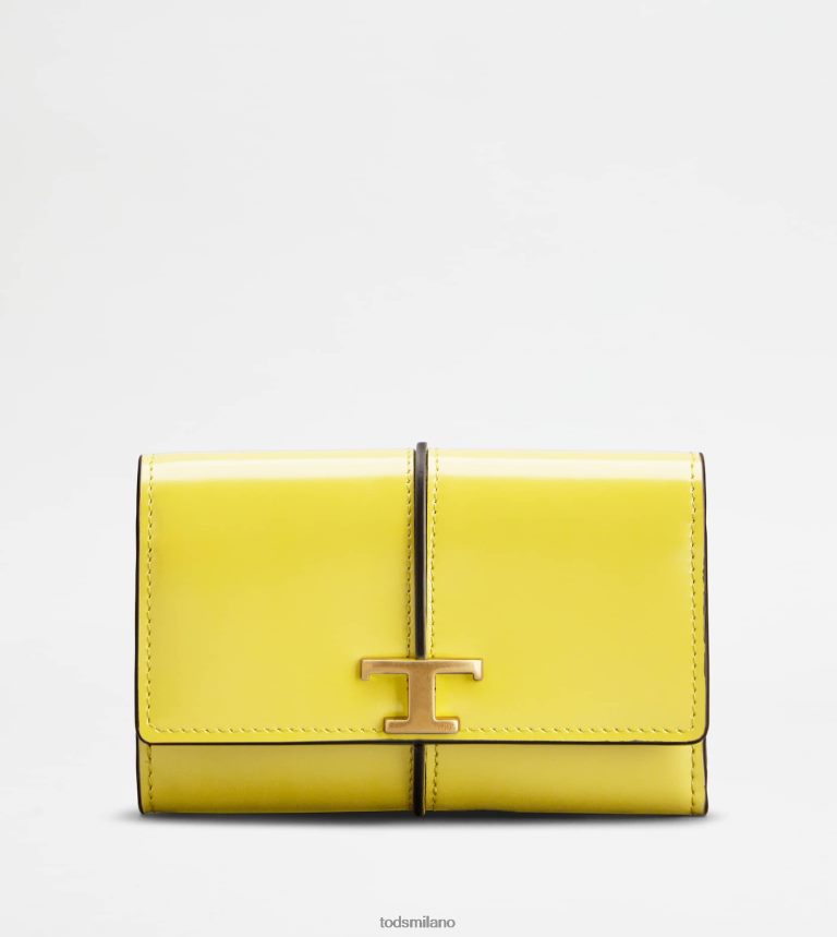 donnegiallo Tod's t portafoglio senza tempo in pelle P66X8B491