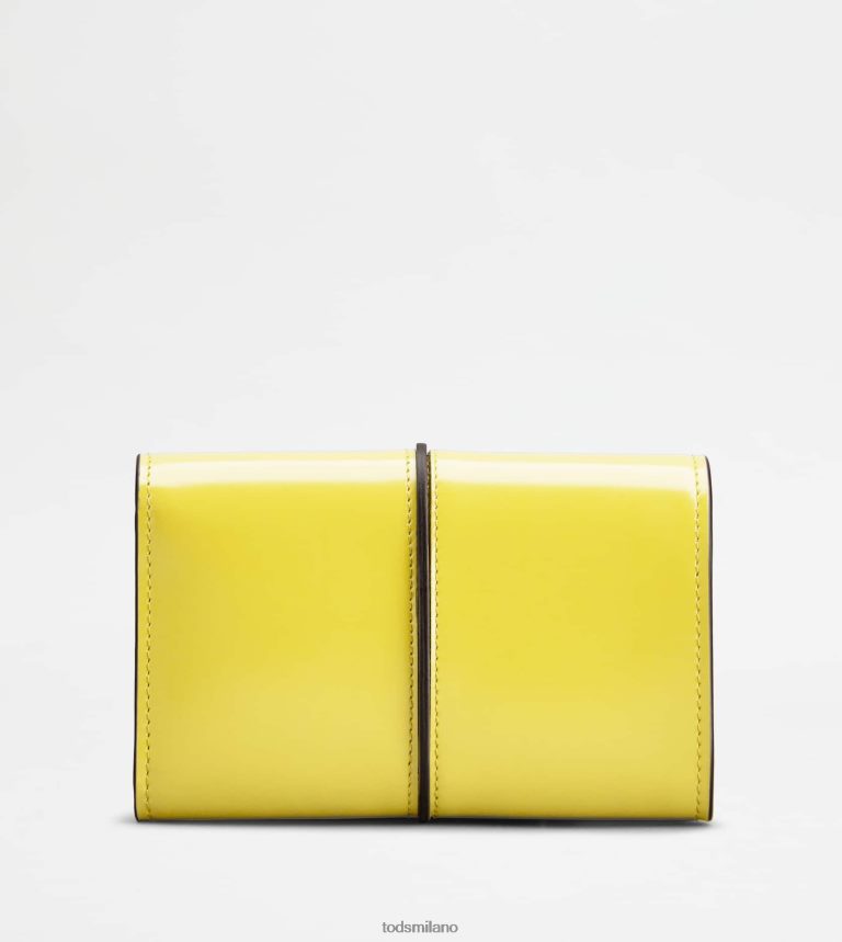 donnegiallo Tod's t portafoglio senza tempo in pelle P66X8B491