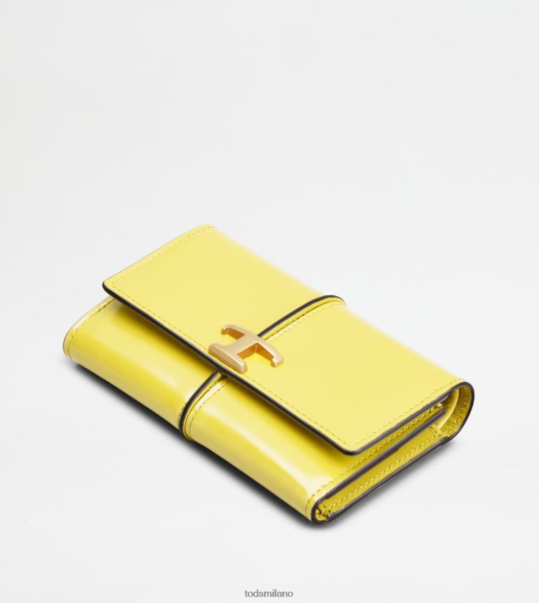 donnegiallo Tod's t portafoglio senza tempo in pelle P66X8B491