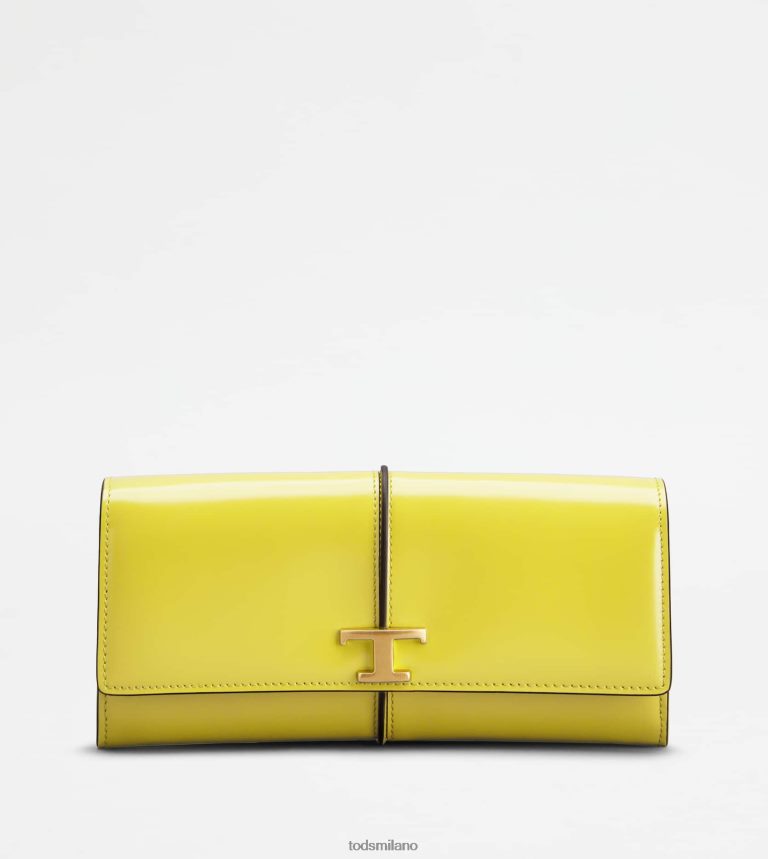 donnegiallo Tod's t portafoglio senza tempo in pelle P66X8B492