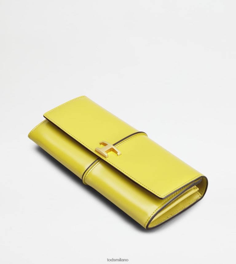 donnegiallo Tod's t portafoglio senza tempo in pelle P66X8B492