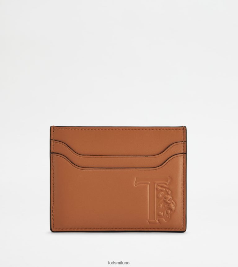 donnemarrone Tod's porta carte di credito in pelle P66X8B494