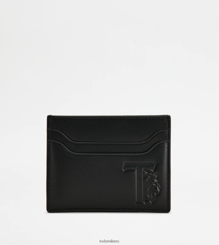 donnenero Tod's porta carte di credito in pelle P66X8B482