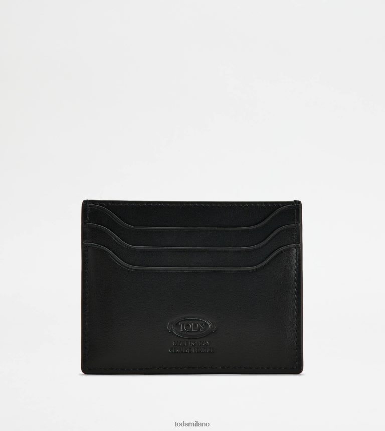donnenero Tod's porta carte di credito in pelle P66X8B482