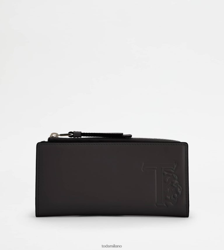 donnenero Tod's portafoglio in pelle P66X8B481
