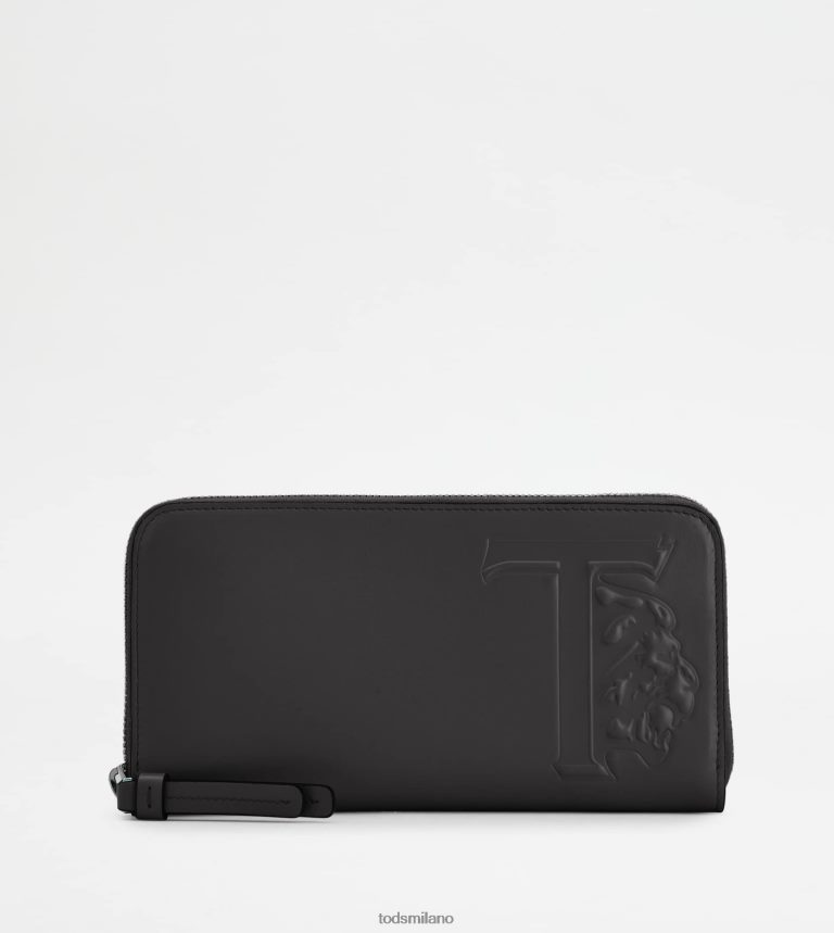 donnenero Tod's portafoglio in pelle P66X8B483