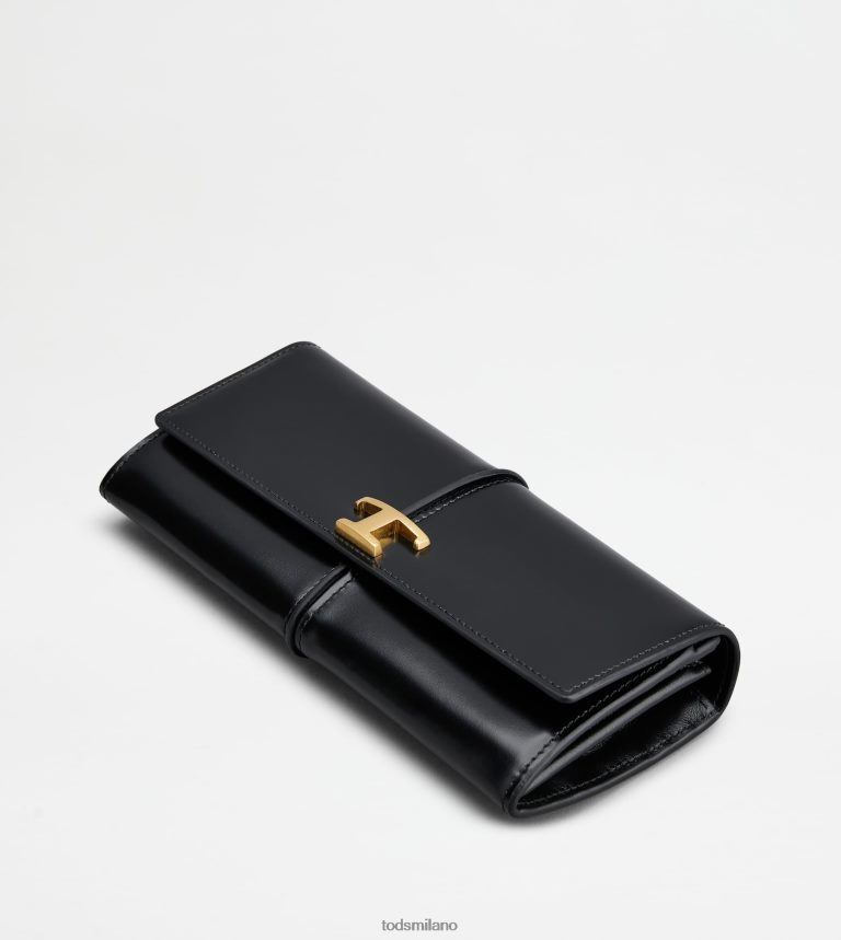 donnenero Tod's t portafoglio senza tempo in pelle P66X8B478
