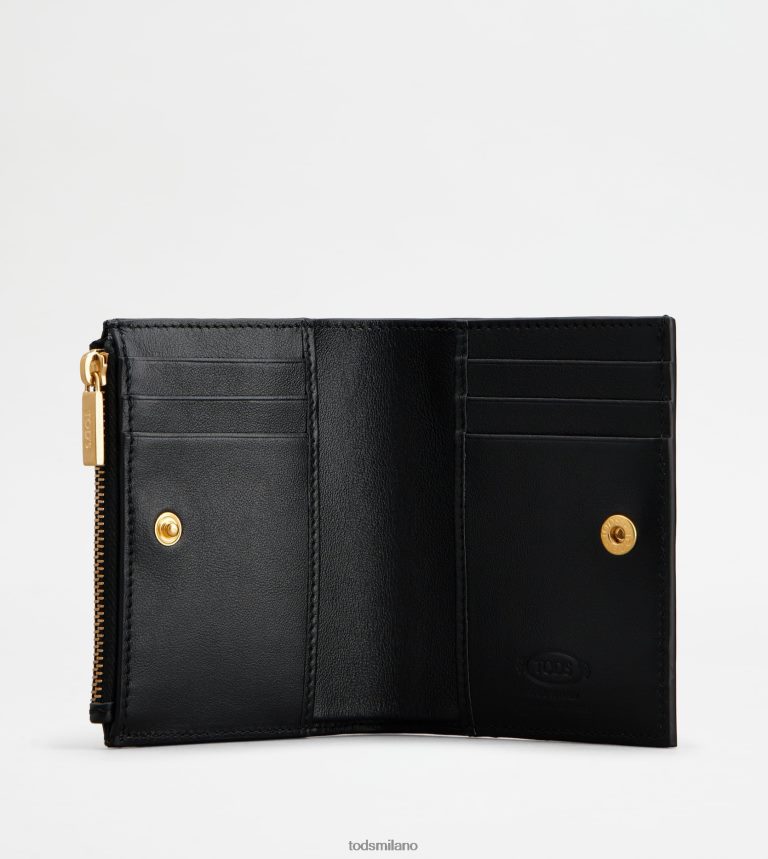 donnenero Tod's t portafoglio senza tempo in pelle P66X8B479