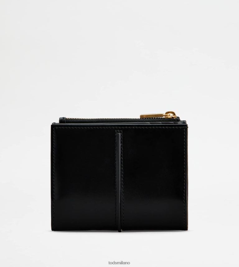 donnenero Tod's t portafoglio senza tempo in pelle P66X8B479