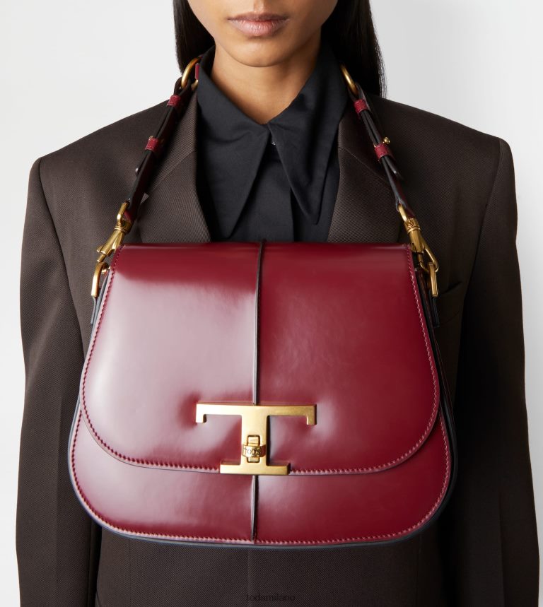 donneBorgogna Tod's t intramontabile borsa a tracolla in pelle mini P66X8B411