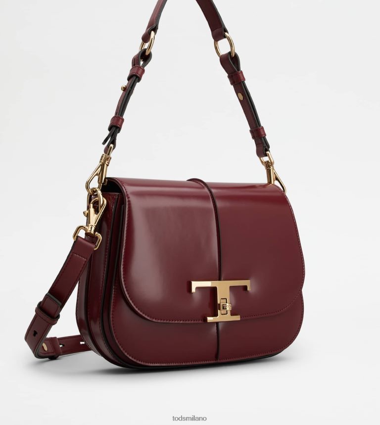 donneBorgogna Tod's t intramontabile borsa a tracolla in pelle mini P66X8B411