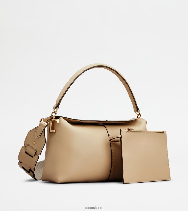 donnebeige Tod's borsa a tracolla t case in pelle mini P66X8B449