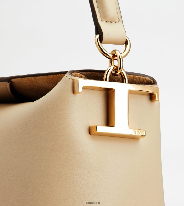 donnebeige Tod's borsa a tracolla t case in pelle mini P66X8B449