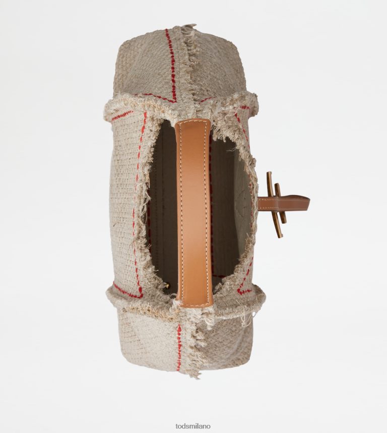donnebeige Tod's t Intramontabile borsa hobo in tessuto e pelle media P66X8B390