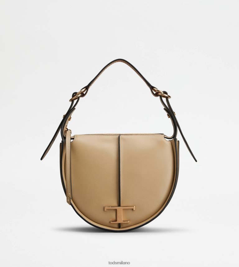 donnebeige Tod's t intramontabile borsa hobo in pelle piccola P66X8B431