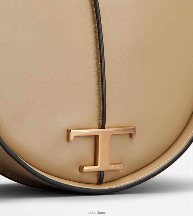 donnebeige Tod's t intramontabile borsa hobo in pelle piccola P66X8B431