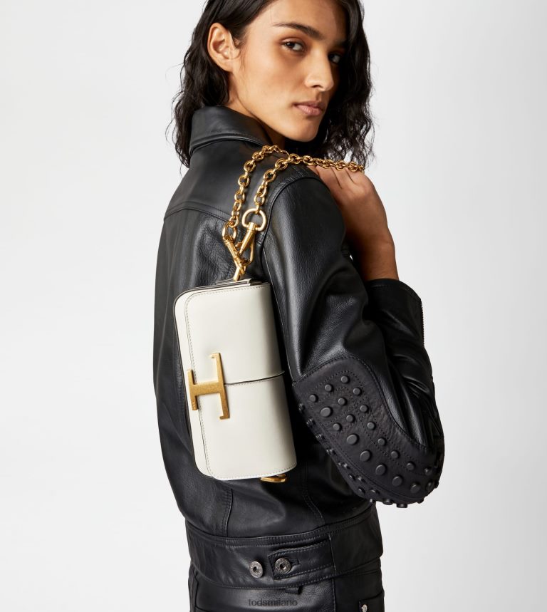 donnebianco Tod's t intramontabile borsa a tracolla in pelle mini P66X8B445