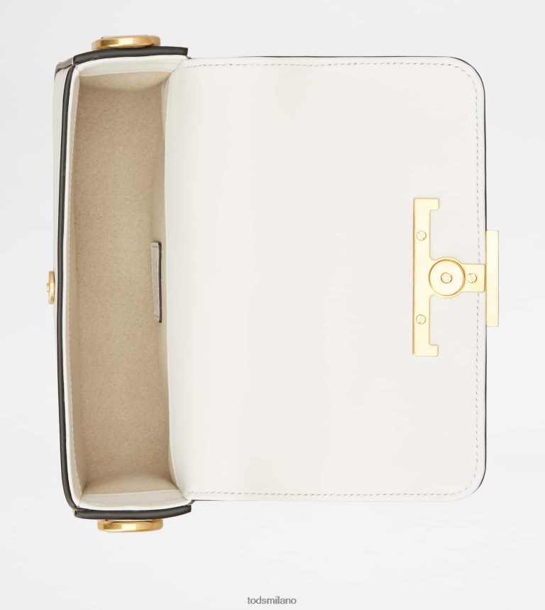 donnebianco Tod's t intramontabile borsa a tracolla in pelle mini P66X8B445