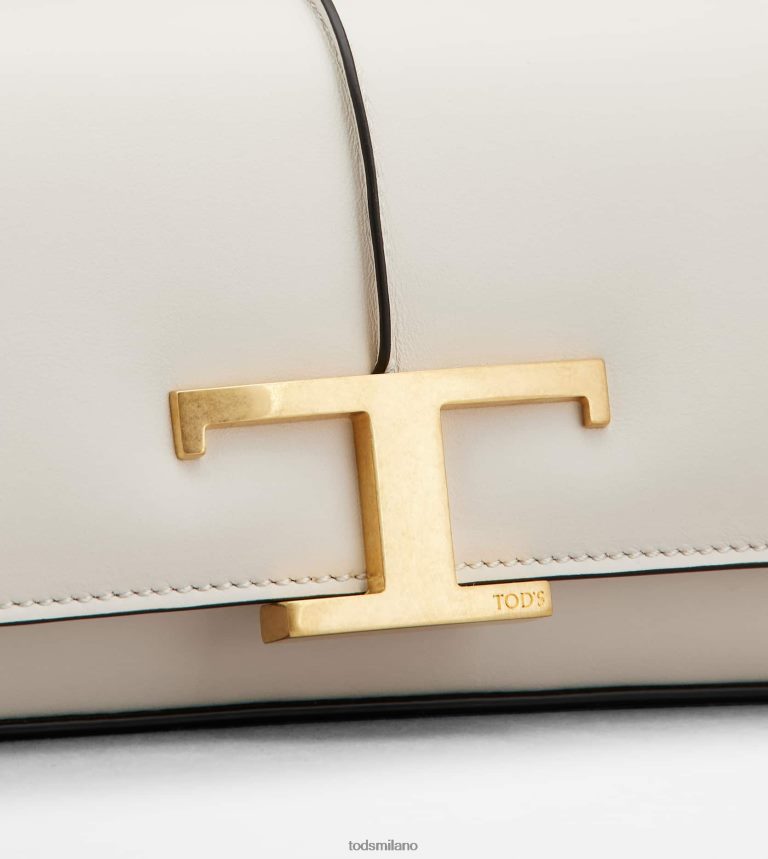 donnebianco Tod's t intramontabile borsa a tracolla in pelle mini P66X8B445