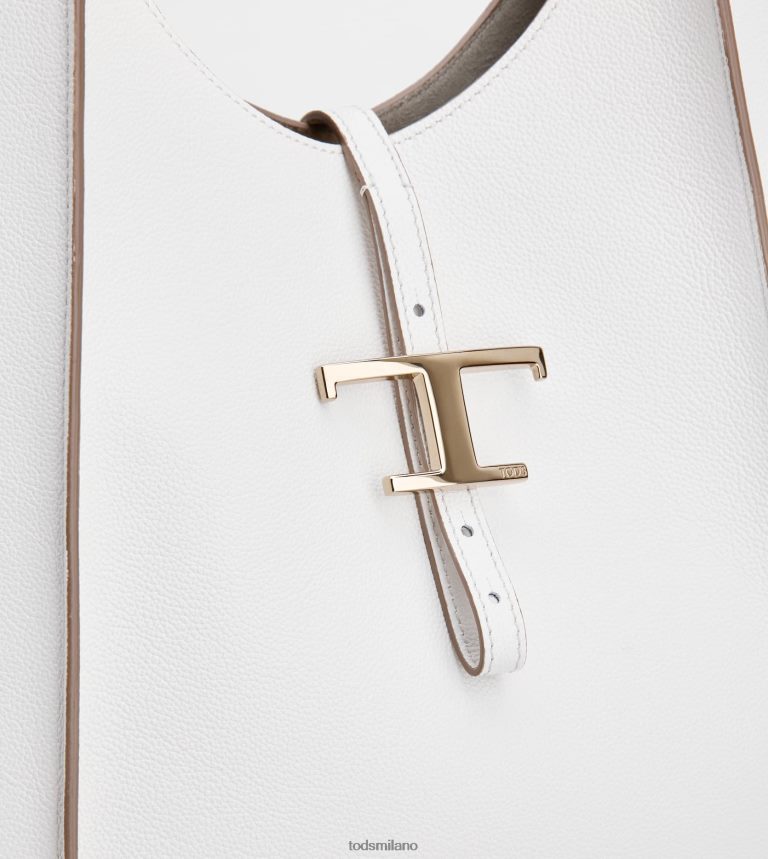 donnebianco Tod's t intramontabile borsa hobo in pelle grande P66X8B378