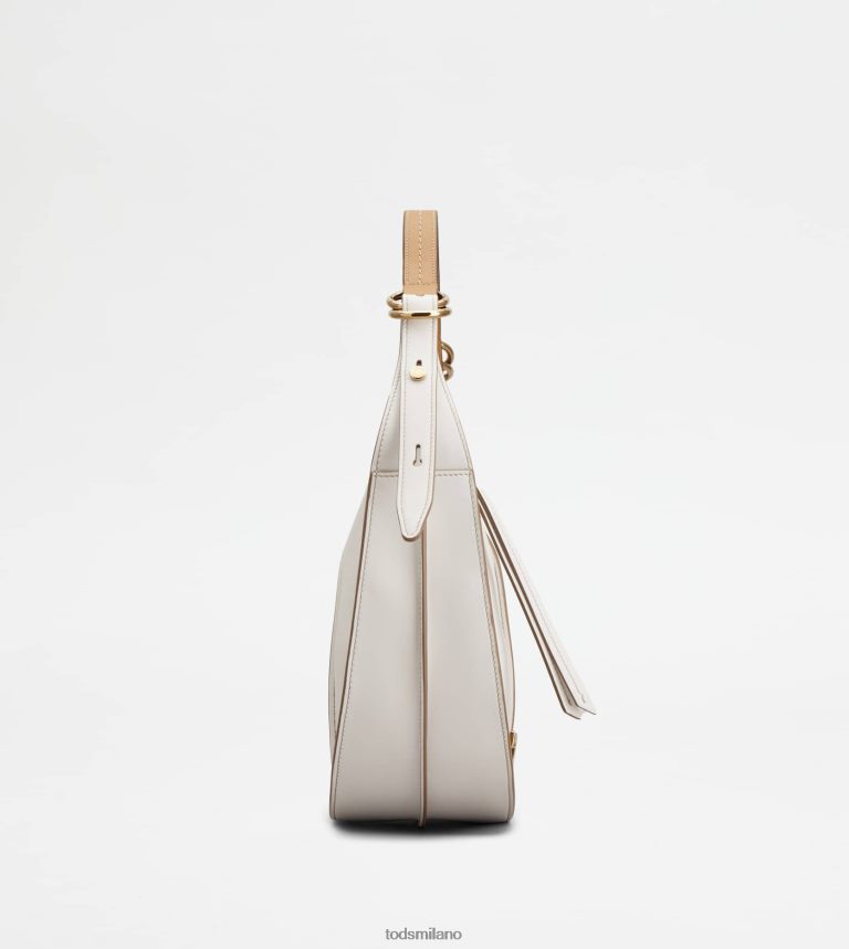 donnebianco Tod's t intramontabile borsa hobo in pelle piccola P66X8B415